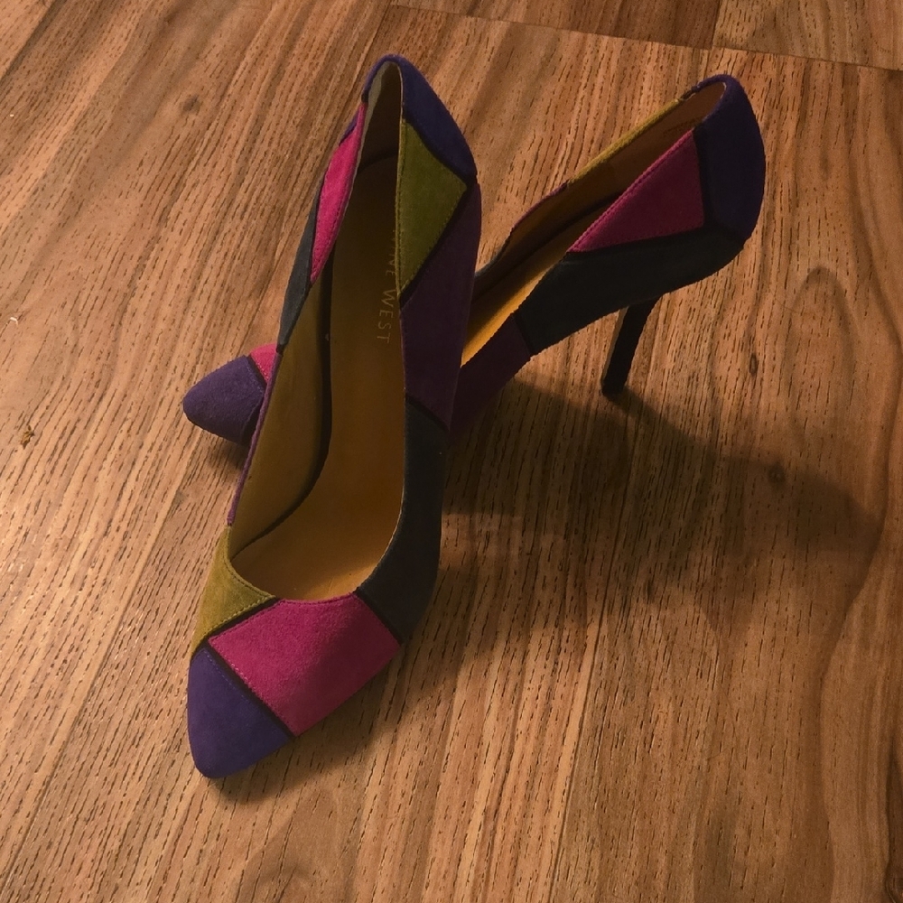 Nine West Purple and Pink Stiletto Heels